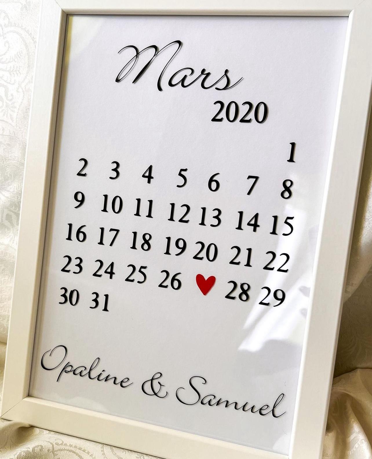 Calendrier Infini A4